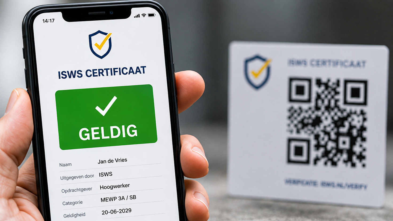 Internationaal veiligheidscertificaat controleren